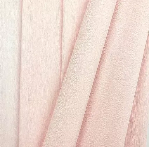 Замечательная итальянская гофрированная бумага нежного светло-розового цвета на Свадьбу и праздники